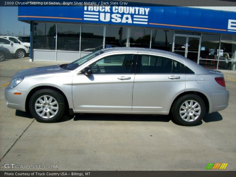 Bright Silver Metallic / Dark Slate Gray 2009 Chrysler Sebring LX Sedan