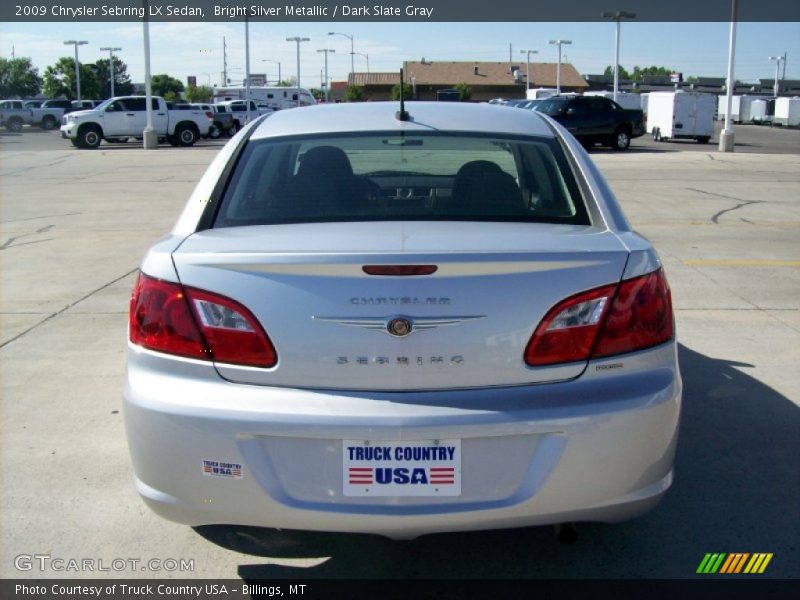 Bright Silver Metallic / Dark Slate Gray 2009 Chrysler Sebring LX Sedan