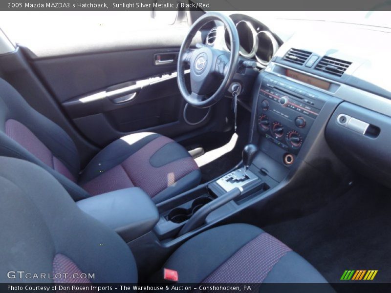  2005 MAZDA3 s Hatchback Black/Red Interior