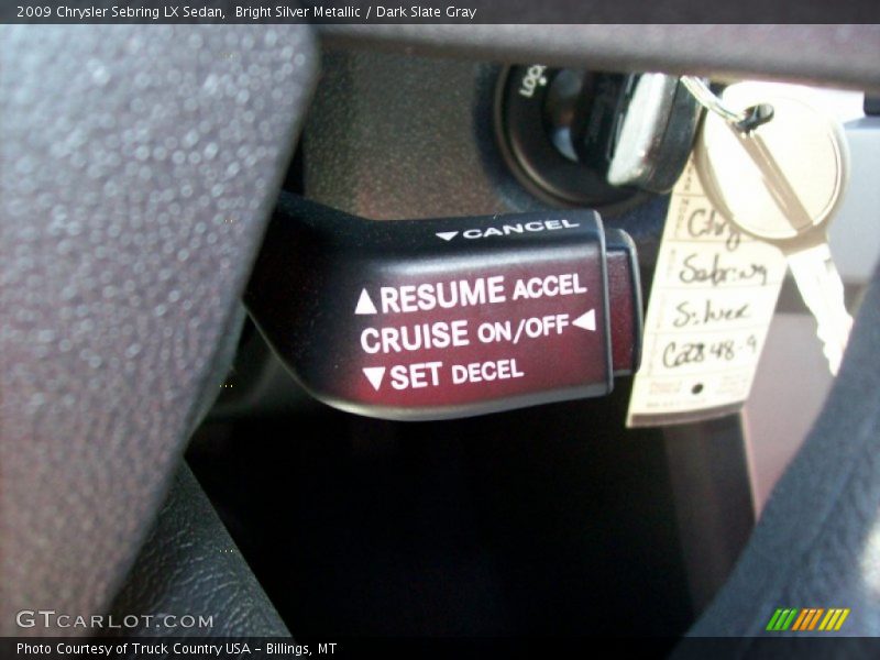 Bright Silver Metallic / Dark Slate Gray 2009 Chrysler Sebring LX Sedan
