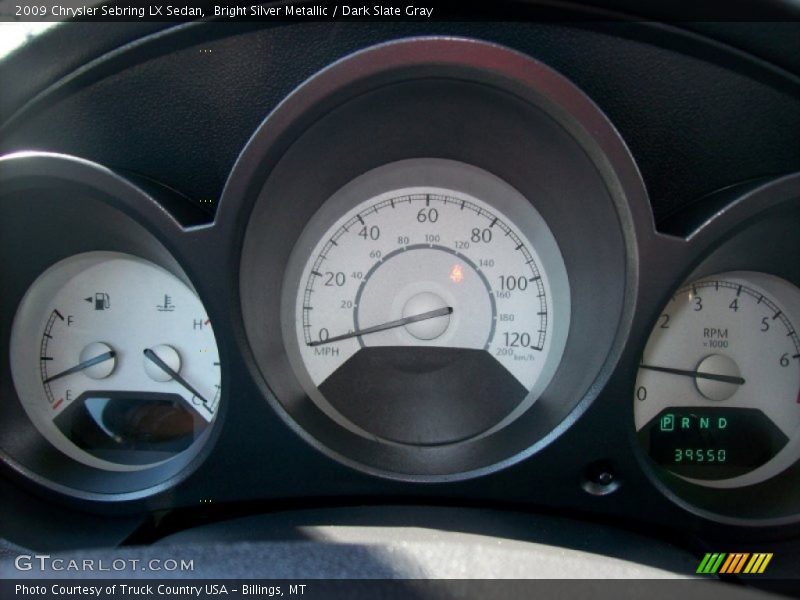 Bright Silver Metallic / Dark Slate Gray 2009 Chrysler Sebring LX Sedan