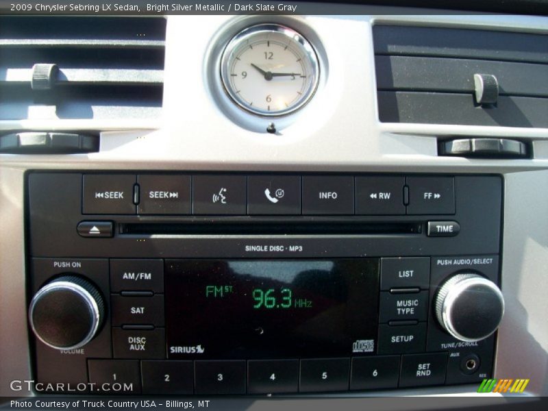 Bright Silver Metallic / Dark Slate Gray 2009 Chrysler Sebring LX Sedan