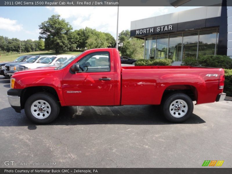 Fire Red / Dark Titanium 2011 GMC Sierra 1500 Regular Cab 4x4