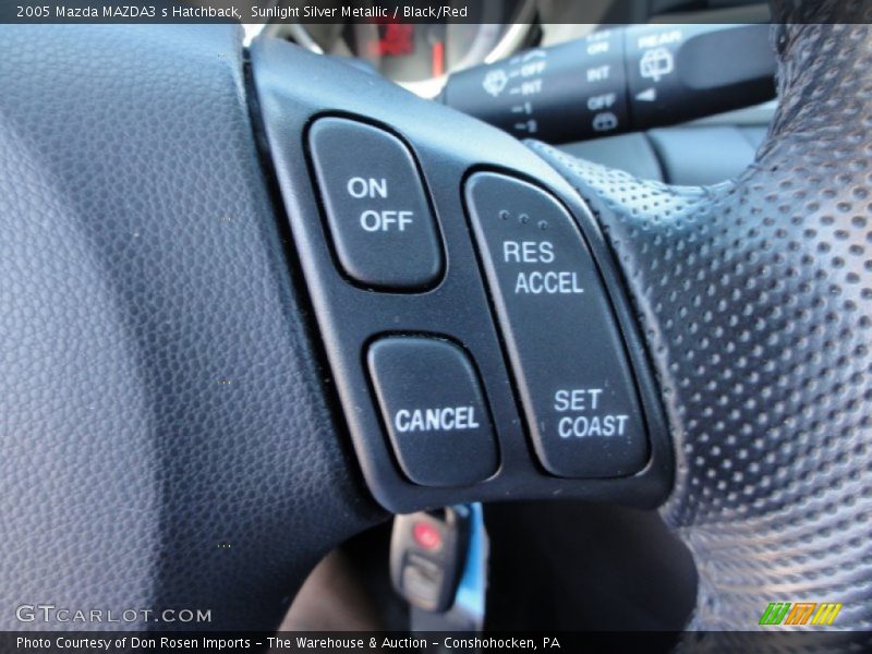 Sunlight Silver Metallic / Black/Red 2005 Mazda MAZDA3 s Hatchback