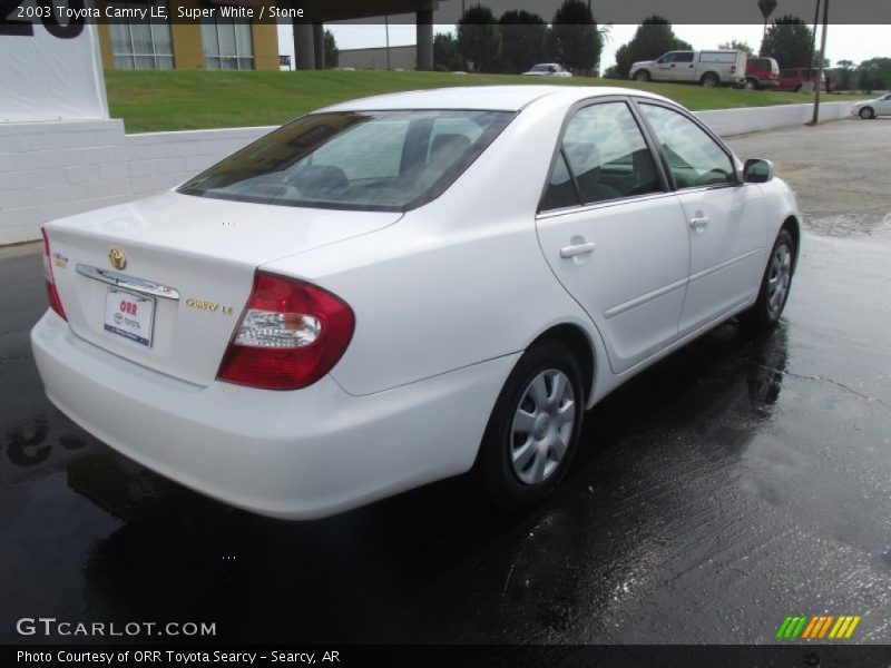Super White / Stone 2003 Toyota Camry LE