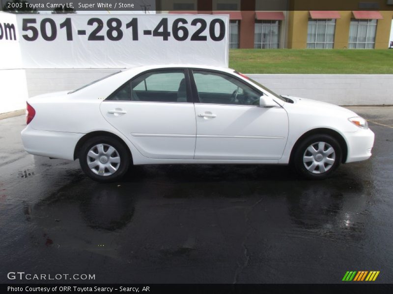 Super White / Stone 2003 Toyota Camry LE