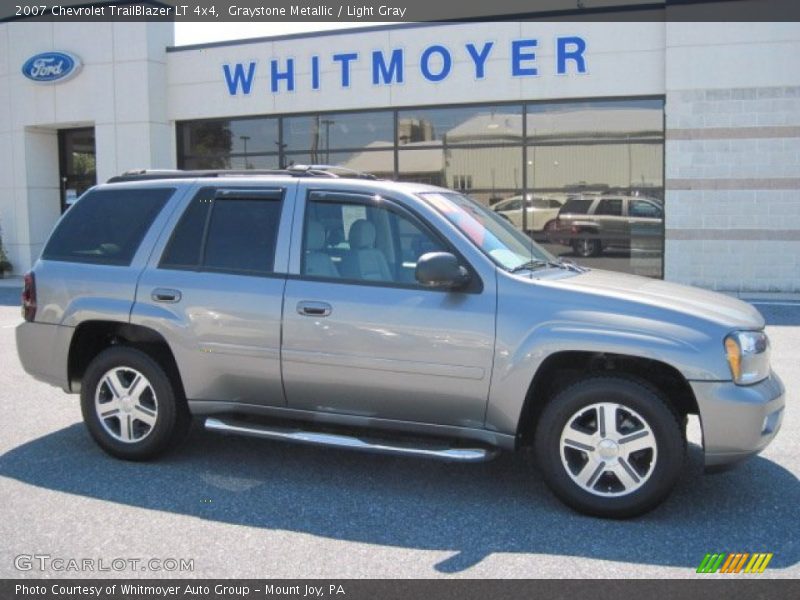 Graystone Metallic / Light Gray 2007 Chevrolet TrailBlazer LT 4x4