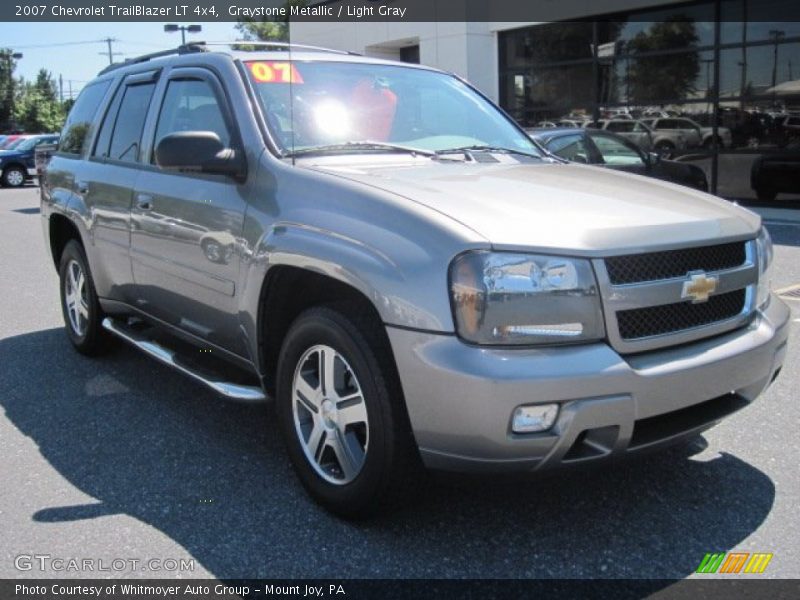 Graystone Metallic / Light Gray 2007 Chevrolet TrailBlazer LT 4x4