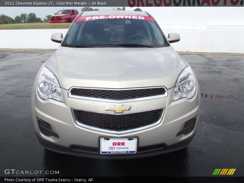 Gold Mist Metallic / Jet Black 2011 Chevrolet Equinox LT