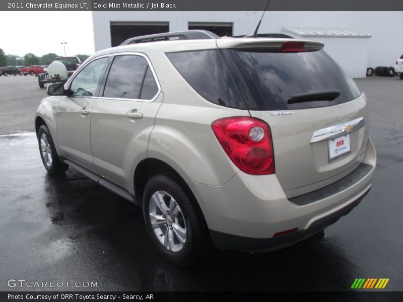 Gold Mist Metallic / Jet Black 2011 Chevrolet Equinox LT