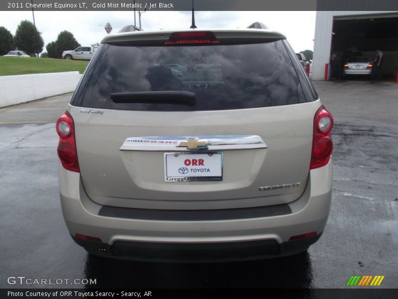 Gold Mist Metallic / Jet Black 2011 Chevrolet Equinox LT