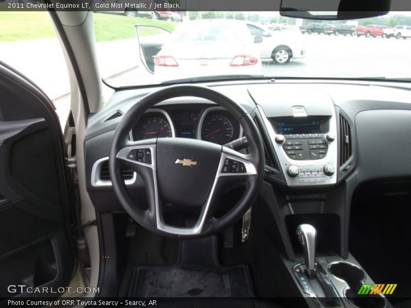 Gold Mist Metallic / Jet Black 2011 Chevrolet Equinox LT