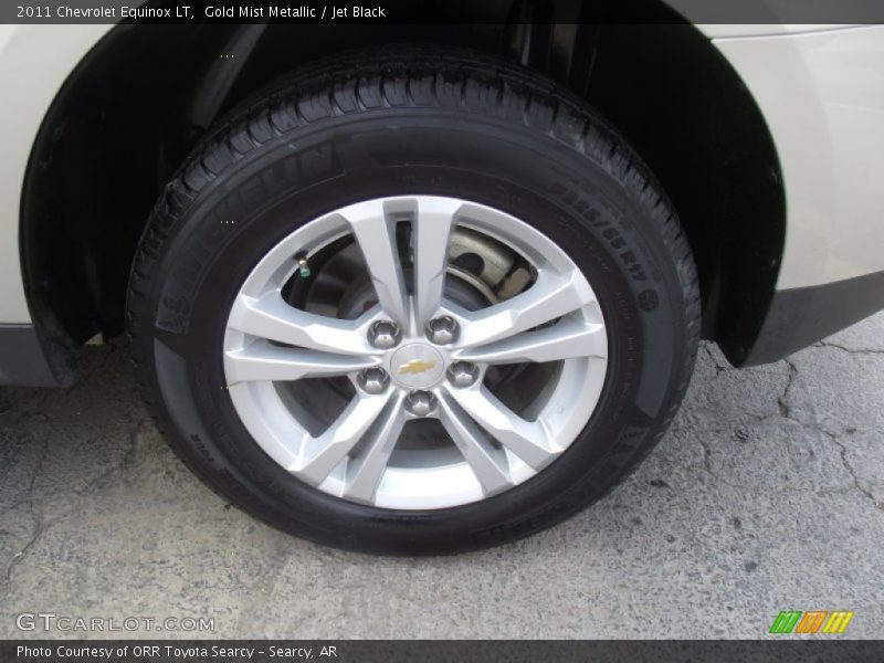 Gold Mist Metallic / Jet Black 2011 Chevrolet Equinox LT