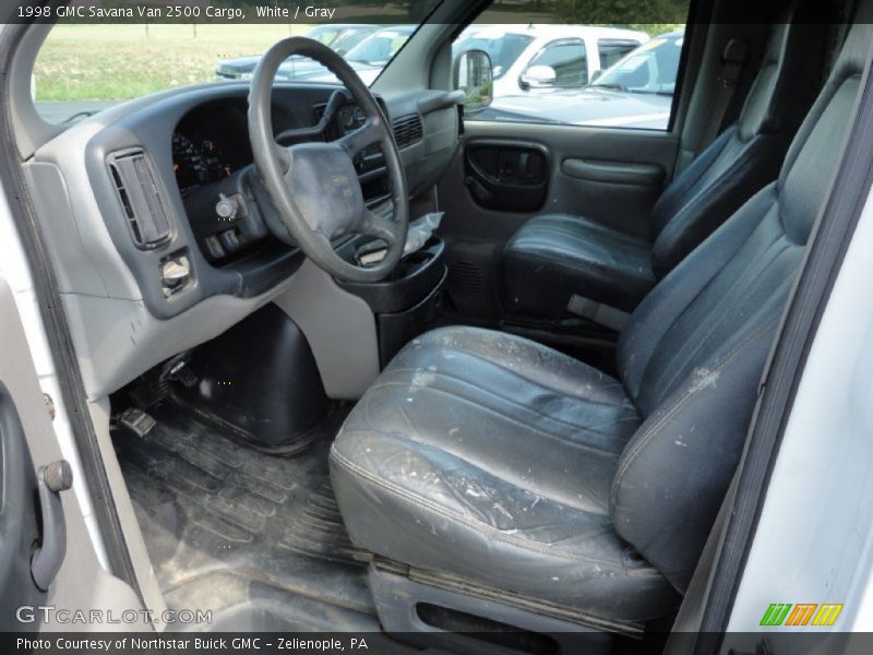 White / Gray 1998 GMC Savana Van 2500 Cargo