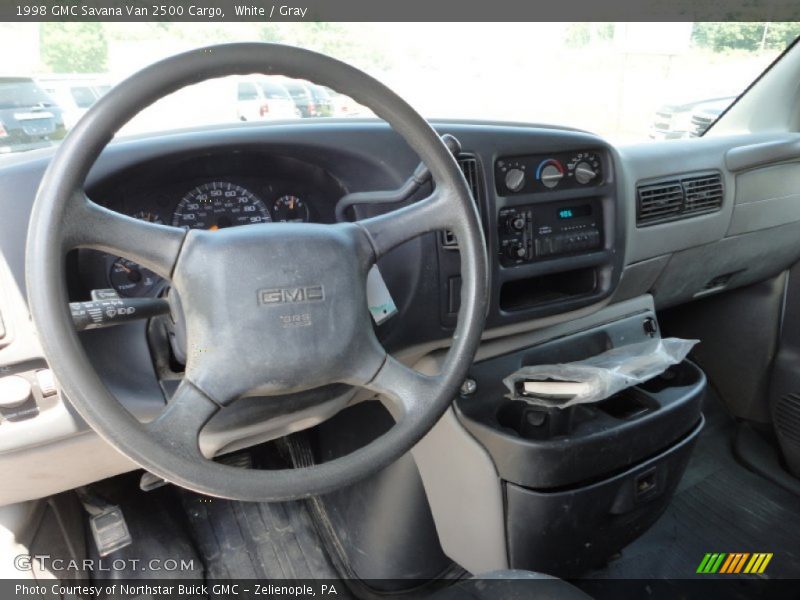 White / Gray 1998 GMC Savana Van 2500 Cargo