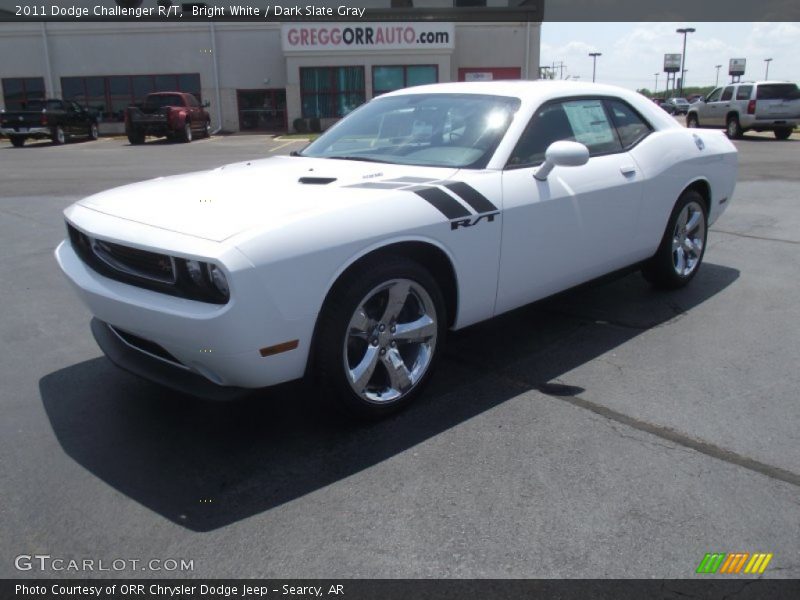 Bright White / Dark Slate Gray 2011 Dodge Challenger R/T