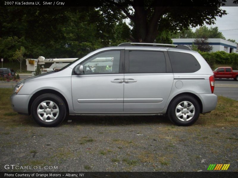 Silver / Gray 2007 Kia Sedona LX