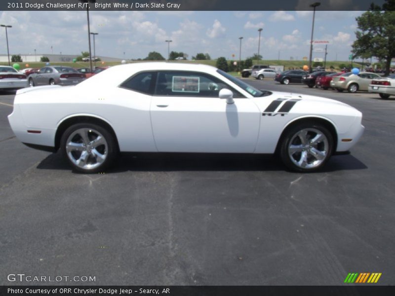 Bright White / Dark Slate Gray 2011 Dodge Challenger R/T