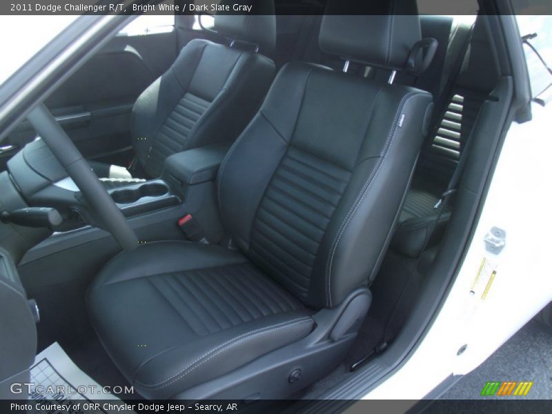 Bright White / Dark Slate Gray 2011 Dodge Challenger R/T