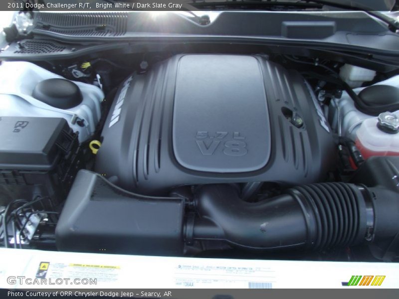 Bright White / Dark Slate Gray 2011 Dodge Challenger R/T