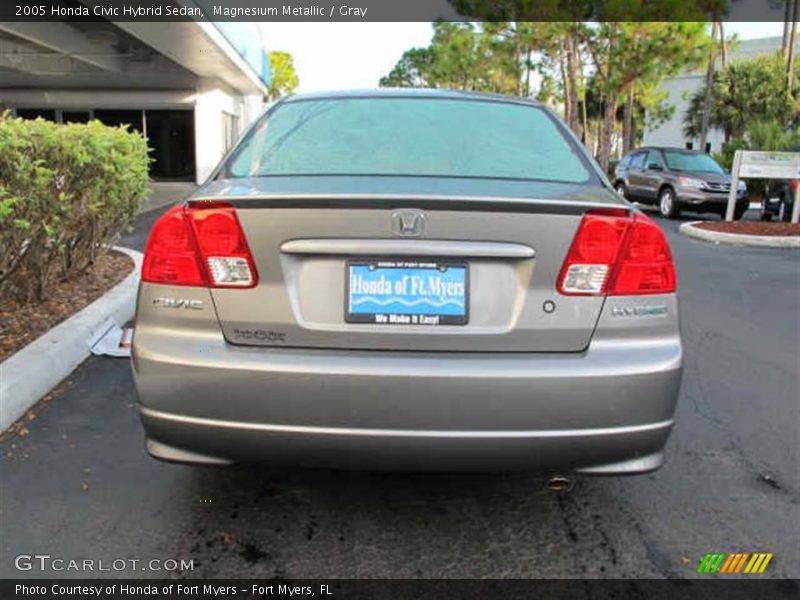 Magnesium Metallic / Gray 2005 Honda Civic Hybrid Sedan