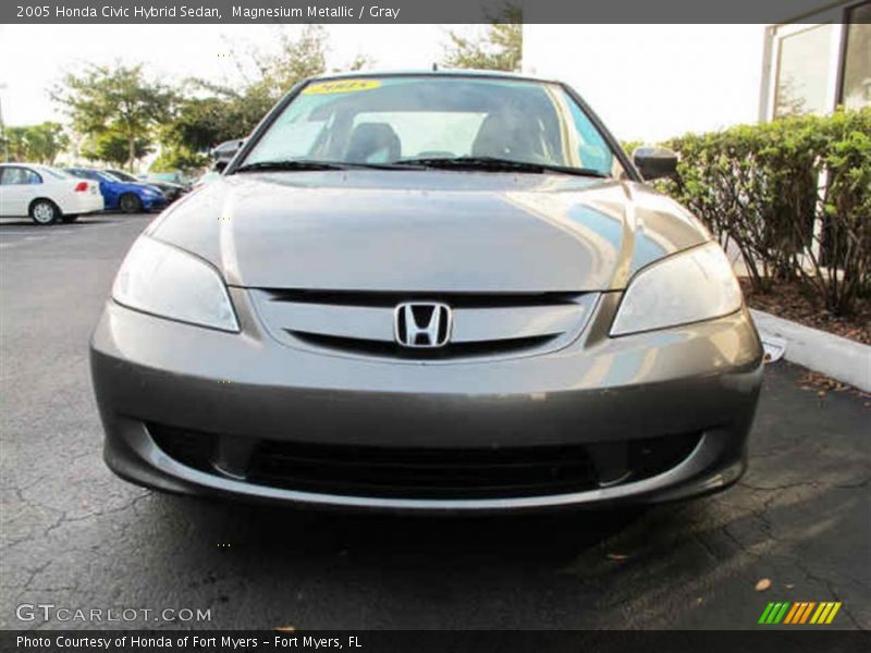 Magnesium Metallic / Gray 2005 Honda Civic Hybrid Sedan