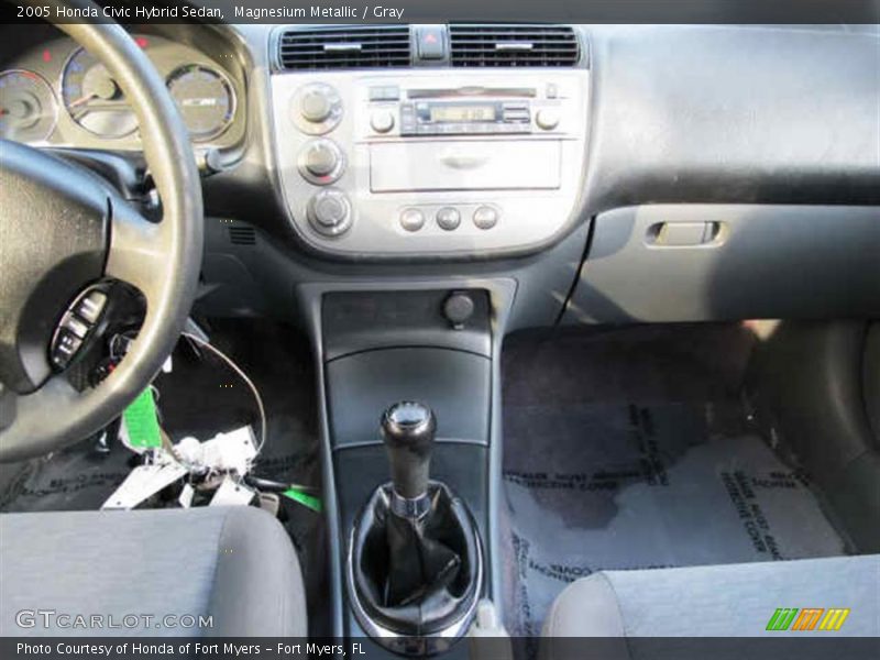 Magnesium Metallic / Gray 2005 Honda Civic Hybrid Sedan