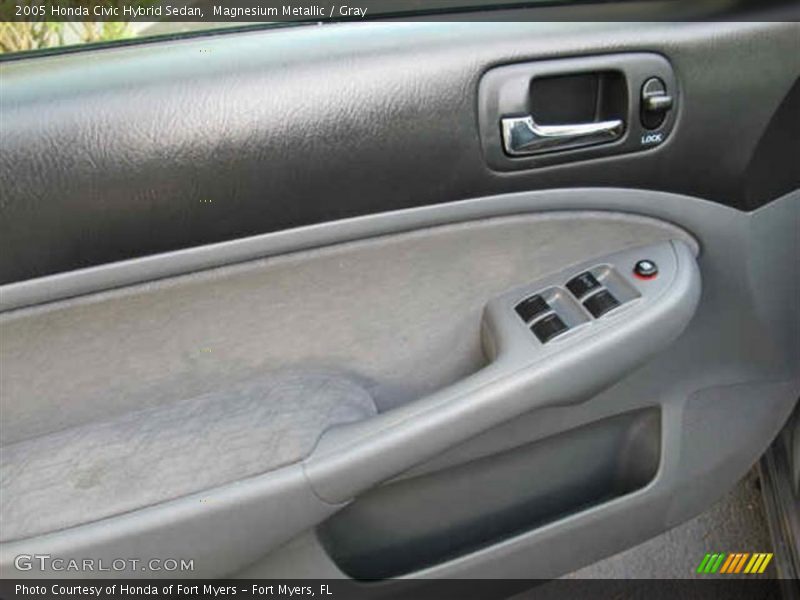 Magnesium Metallic / Gray 2005 Honda Civic Hybrid Sedan