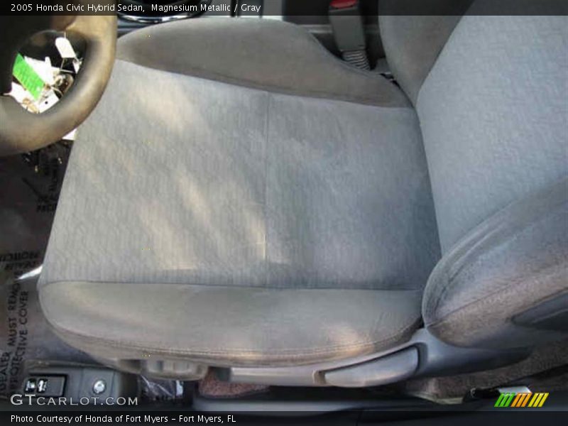 Magnesium Metallic / Gray 2005 Honda Civic Hybrid Sedan