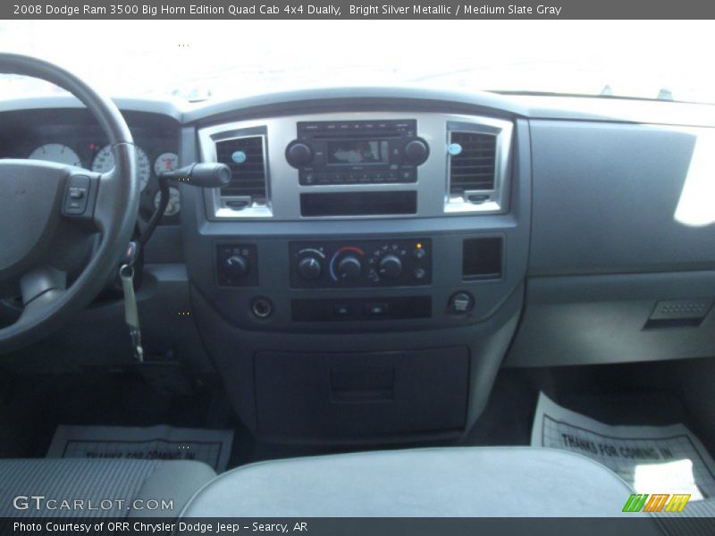 Bright Silver Metallic / Medium Slate Gray 2008 Dodge Ram 3500 Big Horn Edition Quad Cab 4x4 Dually