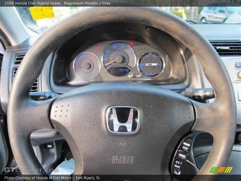 Magnesium Metallic / Gray 2005 Honda Civic Hybrid Sedan