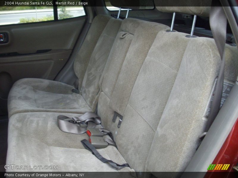 Merlot Red / Beige 2004 Hyundai Santa Fe GLS
