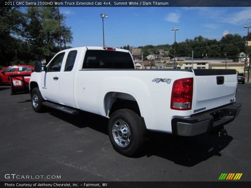 Summit White / Dark Titanium 2011 GMC Sierra 2500HD Work Truck Extended Cab 4x4