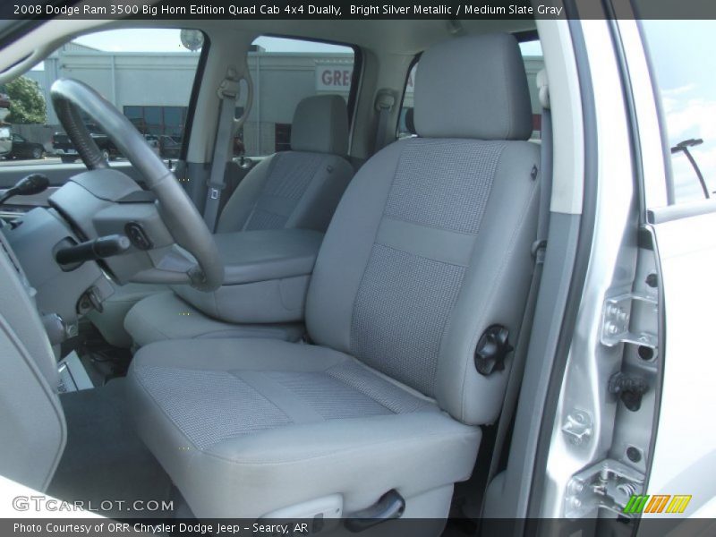 Bright Silver Metallic / Medium Slate Gray 2008 Dodge Ram 3500 Big Horn Edition Quad Cab 4x4 Dually