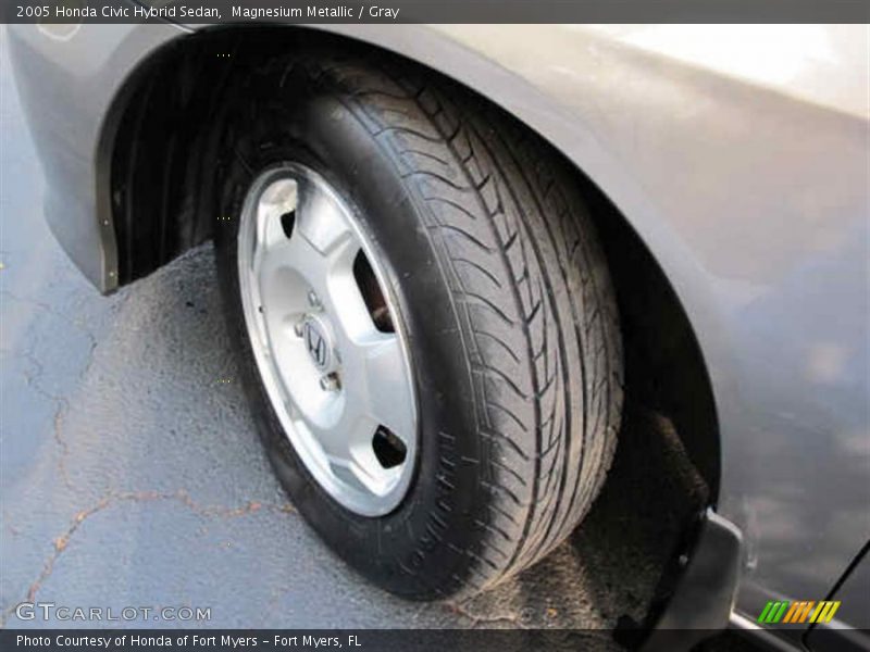 Magnesium Metallic / Gray 2005 Honda Civic Hybrid Sedan