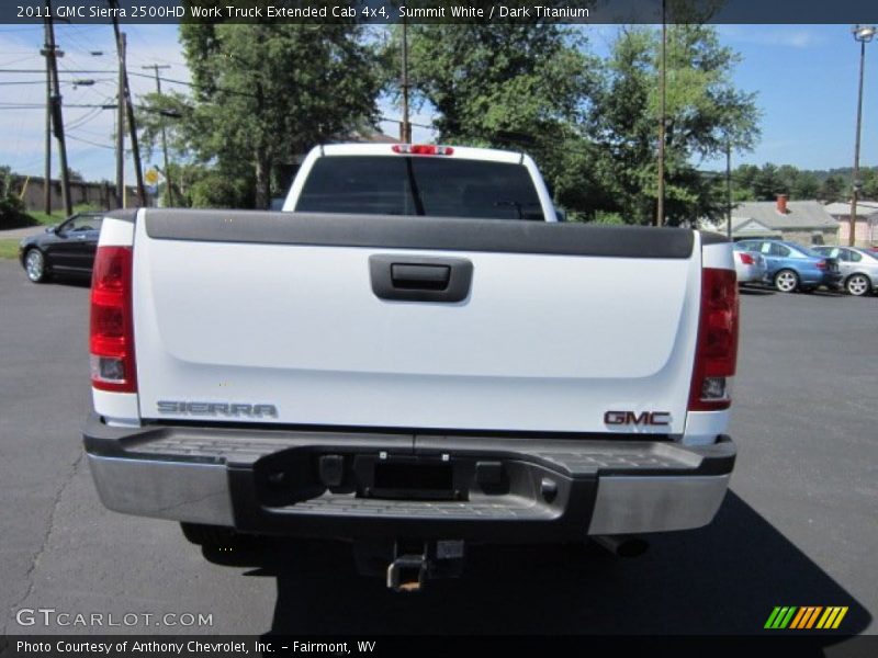 Summit White / Dark Titanium 2011 GMC Sierra 2500HD Work Truck Extended Cab 4x4