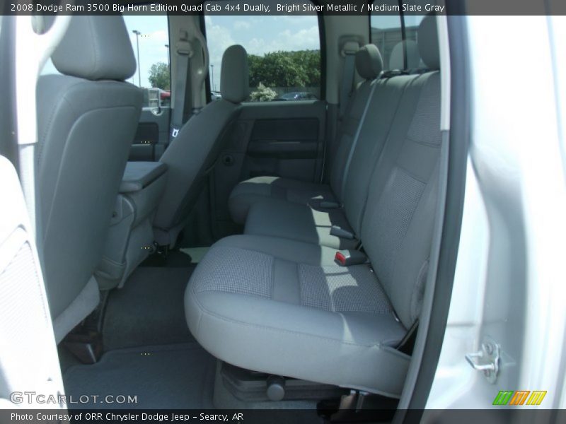 Bright Silver Metallic / Medium Slate Gray 2008 Dodge Ram 3500 Big Horn Edition Quad Cab 4x4 Dually