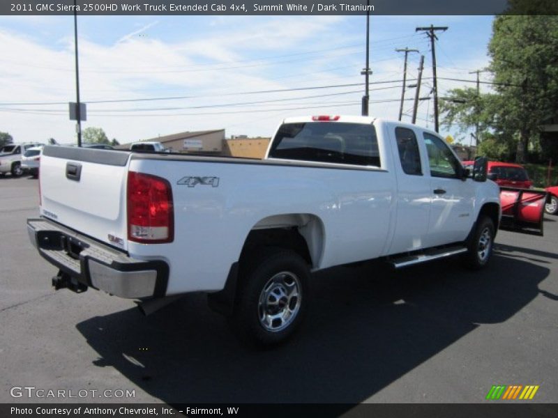 Summit White / Dark Titanium 2011 GMC Sierra 2500HD Work Truck Extended Cab 4x4