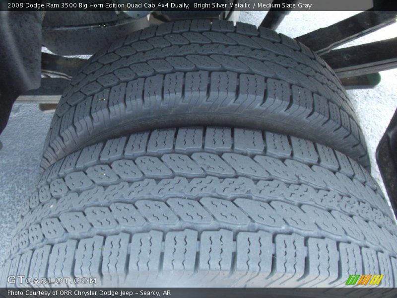 Bright Silver Metallic / Medium Slate Gray 2008 Dodge Ram 3500 Big Horn Edition Quad Cab 4x4 Dually