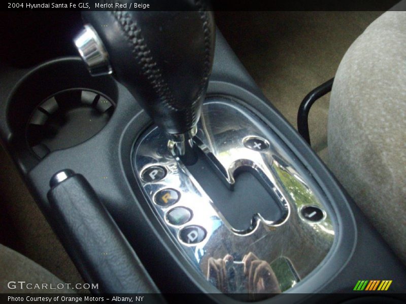 Merlot Red / Beige 2004 Hyundai Santa Fe GLS