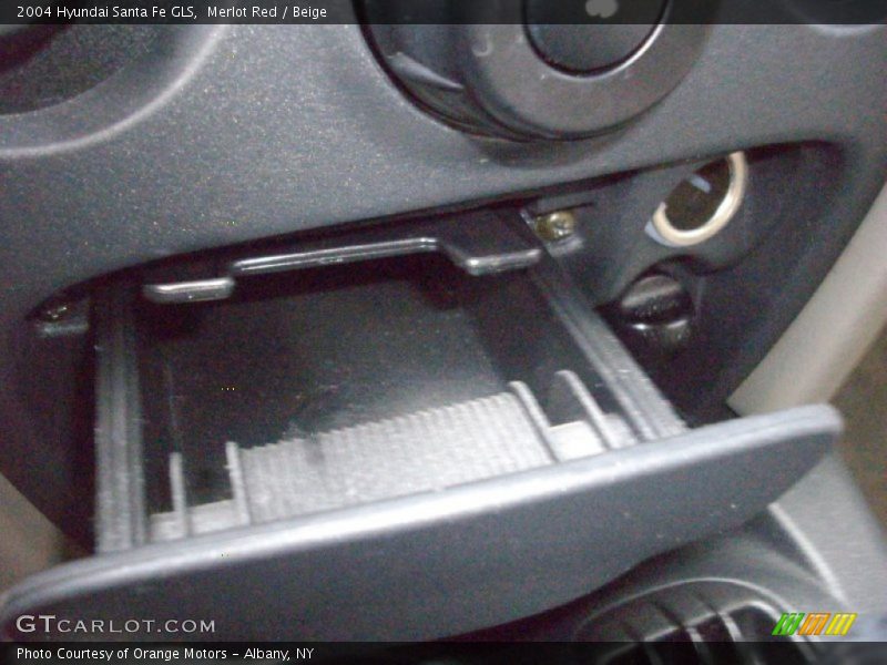 Merlot Red / Beige 2004 Hyundai Santa Fe GLS