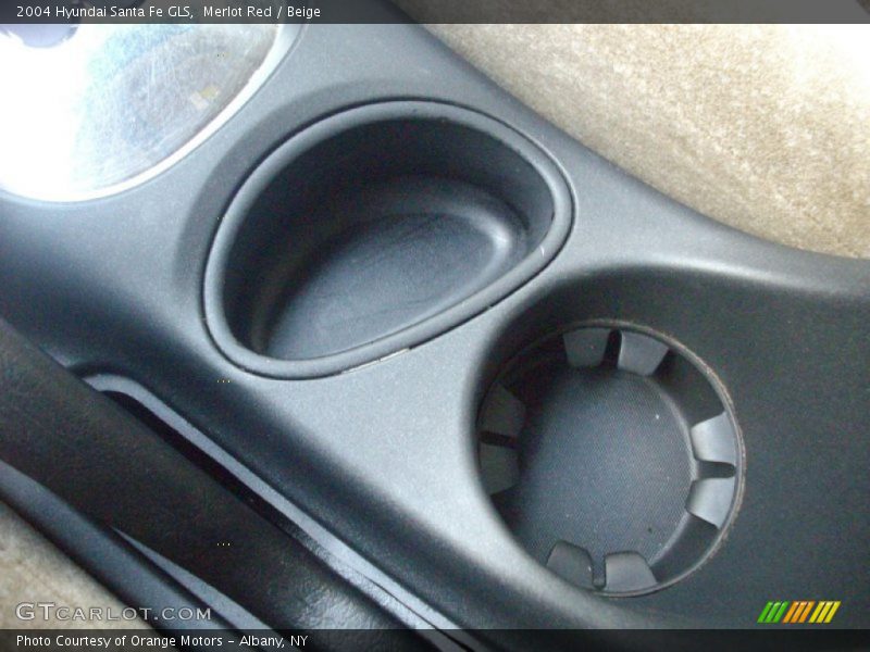 Merlot Red / Beige 2004 Hyundai Santa Fe GLS