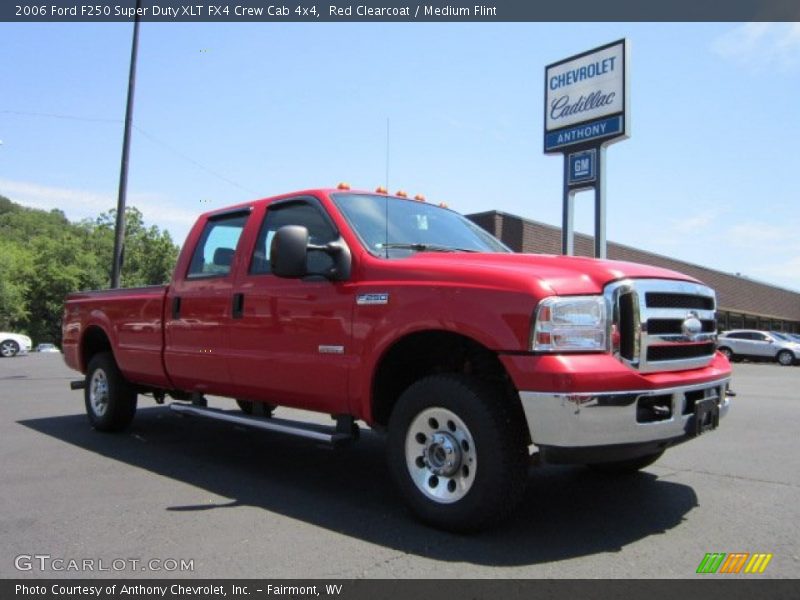 Red Clearcoat / Medium Flint 2006 Ford F250 Super Duty XLT FX4 Crew Cab 4x4