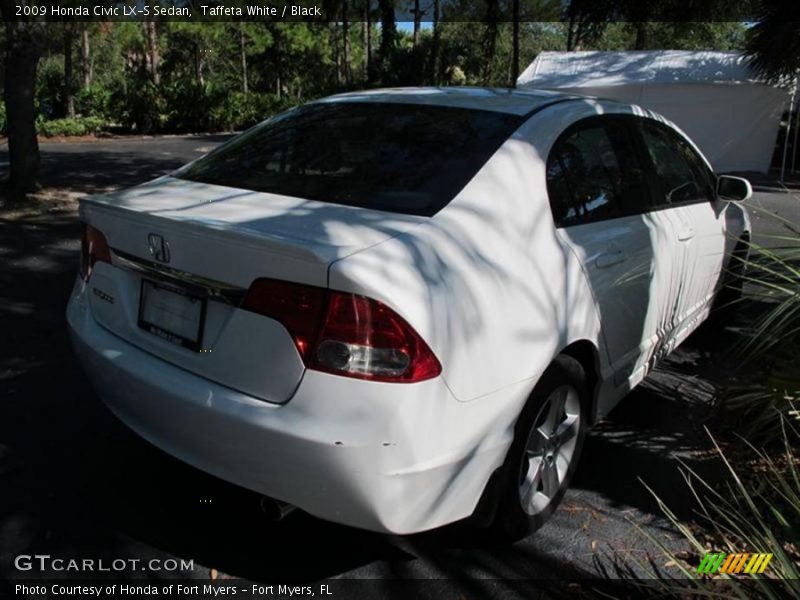 Taffeta White / Black 2009 Honda Civic LX-S Sedan