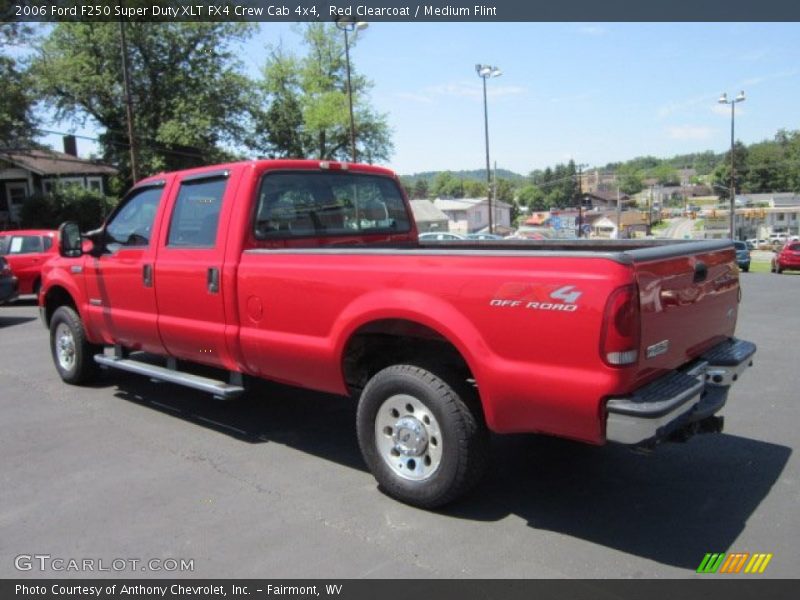 Red Clearcoat / Medium Flint 2006 Ford F250 Super Duty XLT FX4 Crew Cab 4x4