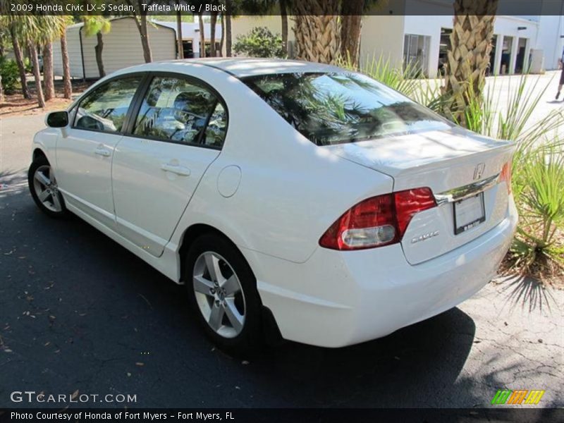 Taffeta White / Black 2009 Honda Civic LX-S Sedan