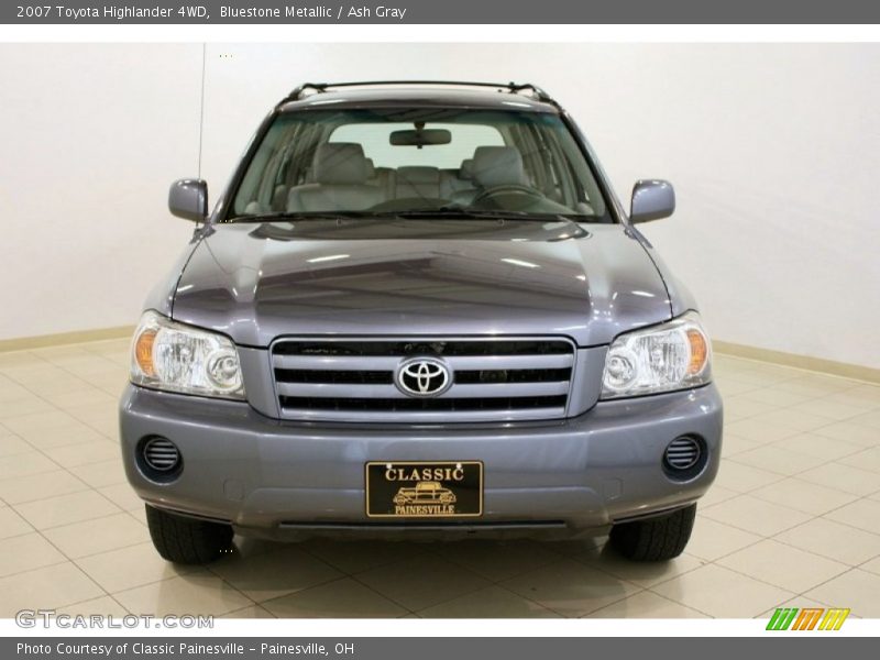 Bluestone Metallic / Ash Gray 2007 Toyota Highlander 4WD