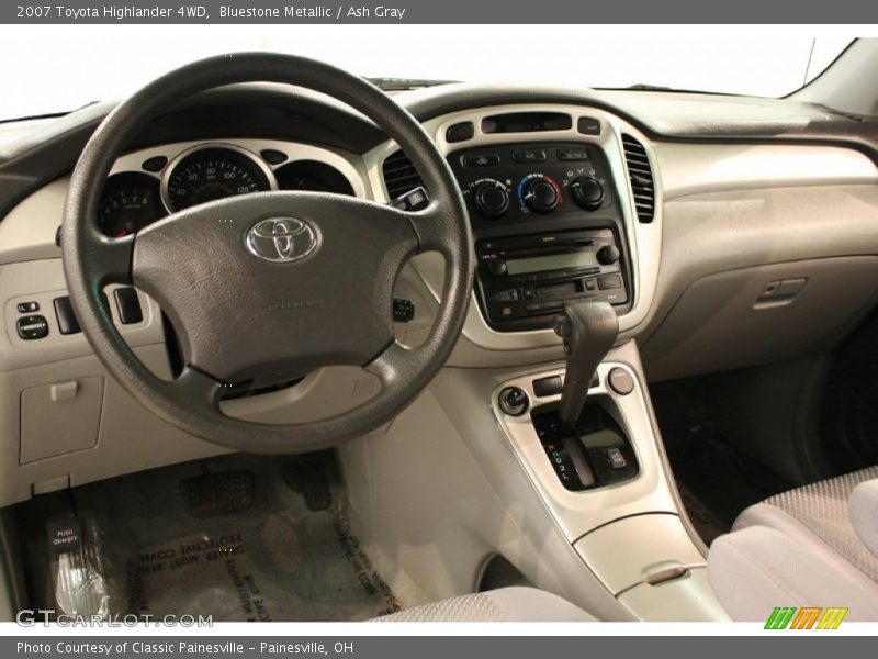 Bluestone Metallic / Ash Gray 2007 Toyota Highlander 4WD