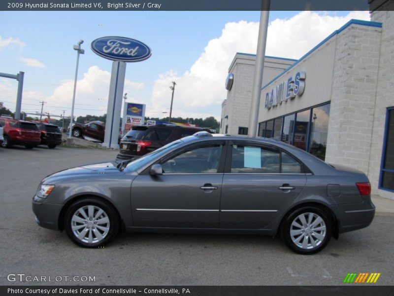 Bright Silver / Gray 2009 Hyundai Sonata Limited V6