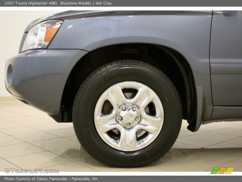 Bluestone Metallic / Ash Gray 2007 Toyota Highlander 4WD